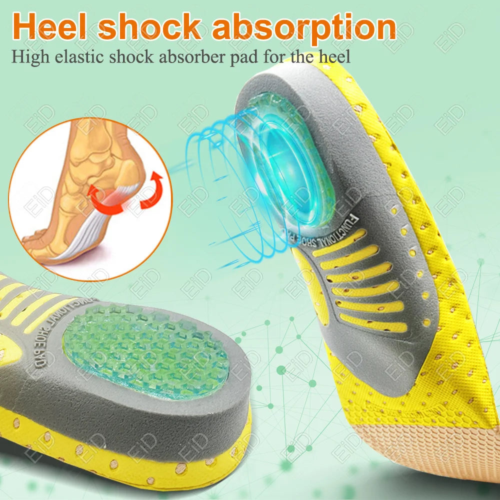 Noxwear - Premium Orthotic Gel Insoles Orthopedic Flat Foot Health Sole Pad For Shoes Insert Arch Support Pad For Plantar fasciitis Unisex