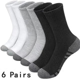 Noxwear - 6 Pairs of MEN'S Sports Socks, Sweat Absorbing, Comfortable and Breathable, Suitable for Basketball Training and Outdoor Running