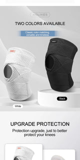 Noxwear - AOLIKES Knee Pads Support with Side Stabilizers for Men and Women Meniscal Tear Knee Pain ACL MCL Arthritis Injuries Recovery