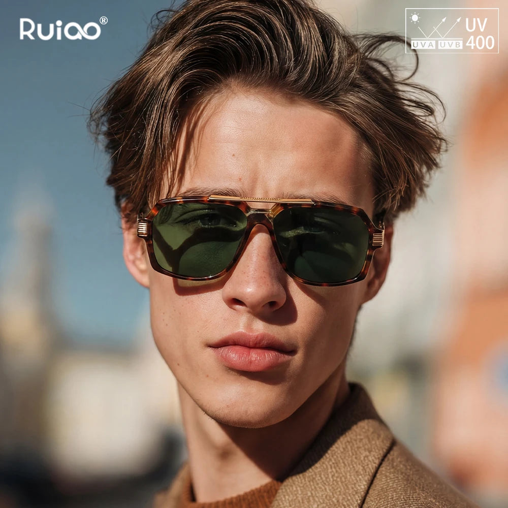 Noxwear - Ruiao Double-Bridge Pilot Sunglasses