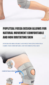 Noxwear - JASONTUTU 1PCS Breathable Four Spring Knee Support Brace Kneepad Adjustable Patella Knee Pads Safety