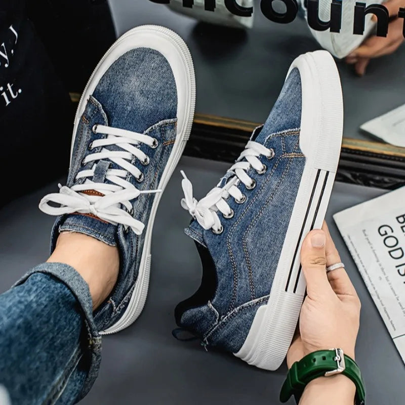 Noxwear - 2026 Trend Men's Casual Canvas Shoes Flats Shoe Hot Korean Style Men Board Shoes Lightweight  Breathable Walking Footwear Hombre