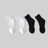 Noxwear - 5/10/20 Pairs Neutral Solid Color Round Neck Socks Spring Autumn Sweat Absorbing Breathable Comfortable All-season Sports Socks