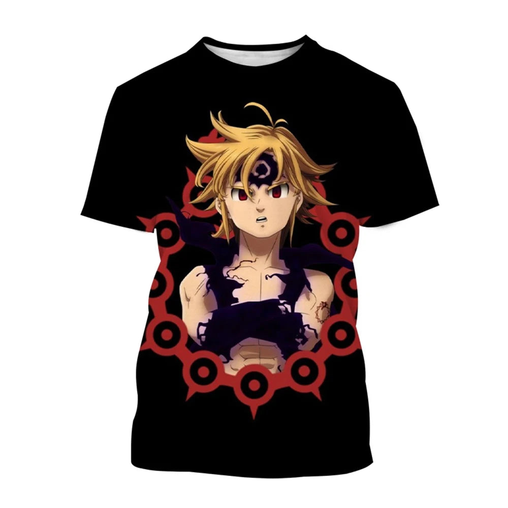 Noxwear - Summer Hot selling Anime Character Creative Design 3D Printing Cool and Personalized Fashion T-shirt