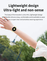 Noxwear - LIGE Smart Watch Women Men Full Touch Screen Bluetooth Call Smartwatch Waterproof Sports Fitness Tracker Watches for Android iOS