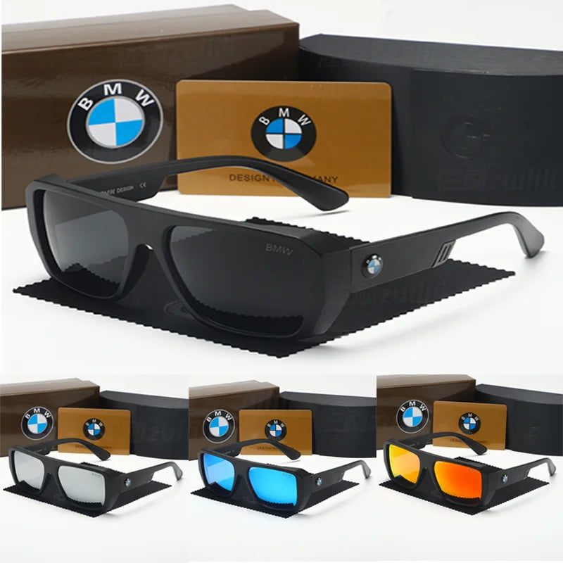 Noxwear - BWM Luxury Polarized Sunglasses Men UV Anti-Glare Driving Cycling Fishing Outdoor Beach Hiking Sunglasses Mirror Color Film