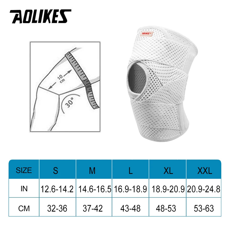 Noxwear - AOLIKES Knee Pads Support with Side Stabilizers for Men and Women Meniscal Tear Knee Pain ACL MCL Arthritis Injuries Recovery