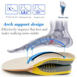 Noxwear - Premium Orthotic Gel Insoles Orthopedic Flat Foot Health Sole Pad For Shoes Insert Arch Support Pad For Plantar fasciitis Unisex