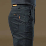 Noxwear - 2025 Summer Thin Cotton Men's Casual Pants Trendy Versatile Elastic Light Business Trousers Work Formal Slim Straight Pants