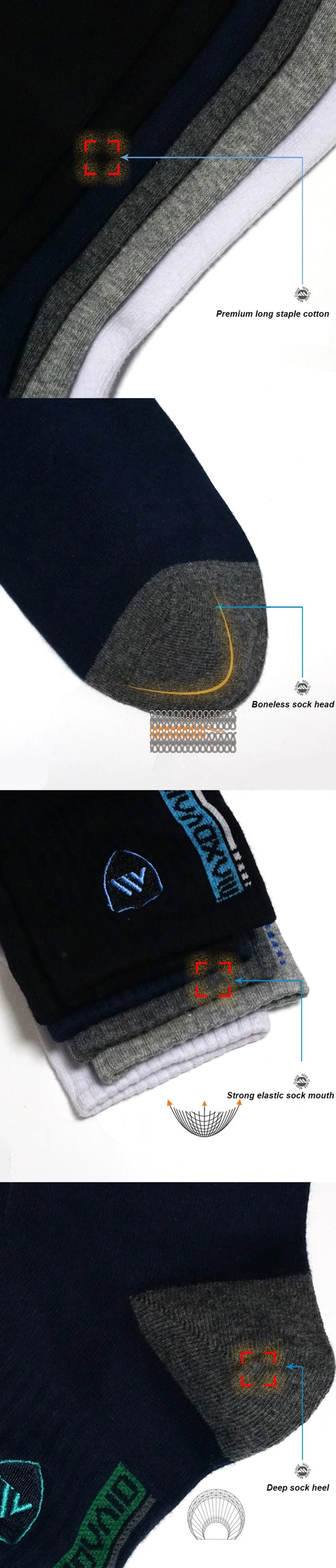 Noxwear - Crew Socks 5-Pack