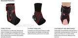 Ankle Brace for Sprained Ankle Support with Side Stabilizers for Men Women Ankle Splint Stabilizer Recovery Tendonitis
