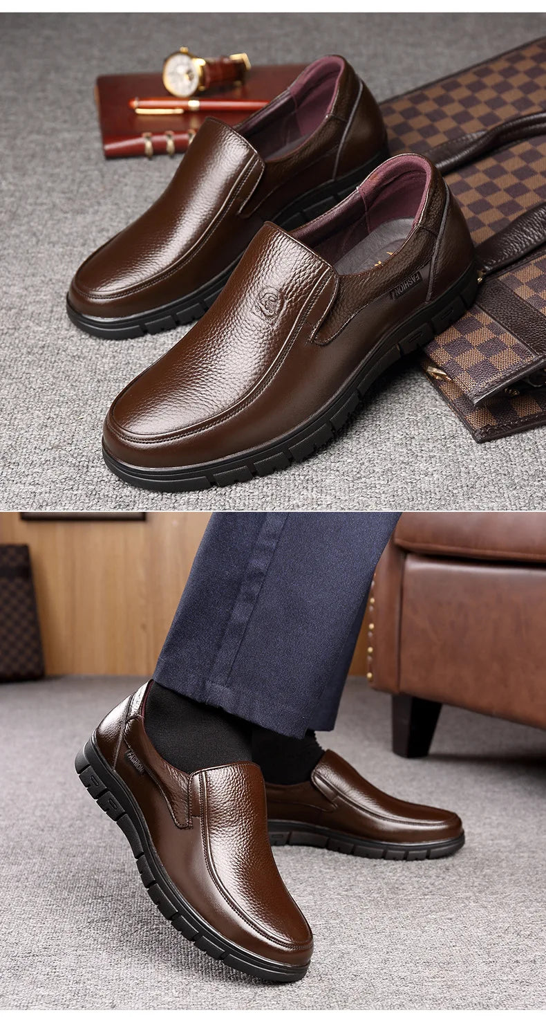 Noxwear - Summer New Men Leather Shoes soft soled