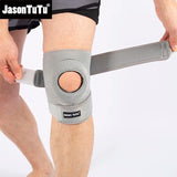 Noxwear - JASONTUTU 1PCS Breathable Four Spring Knee Support Brace Kneepad Adjustable Patella Knee Pads Safety