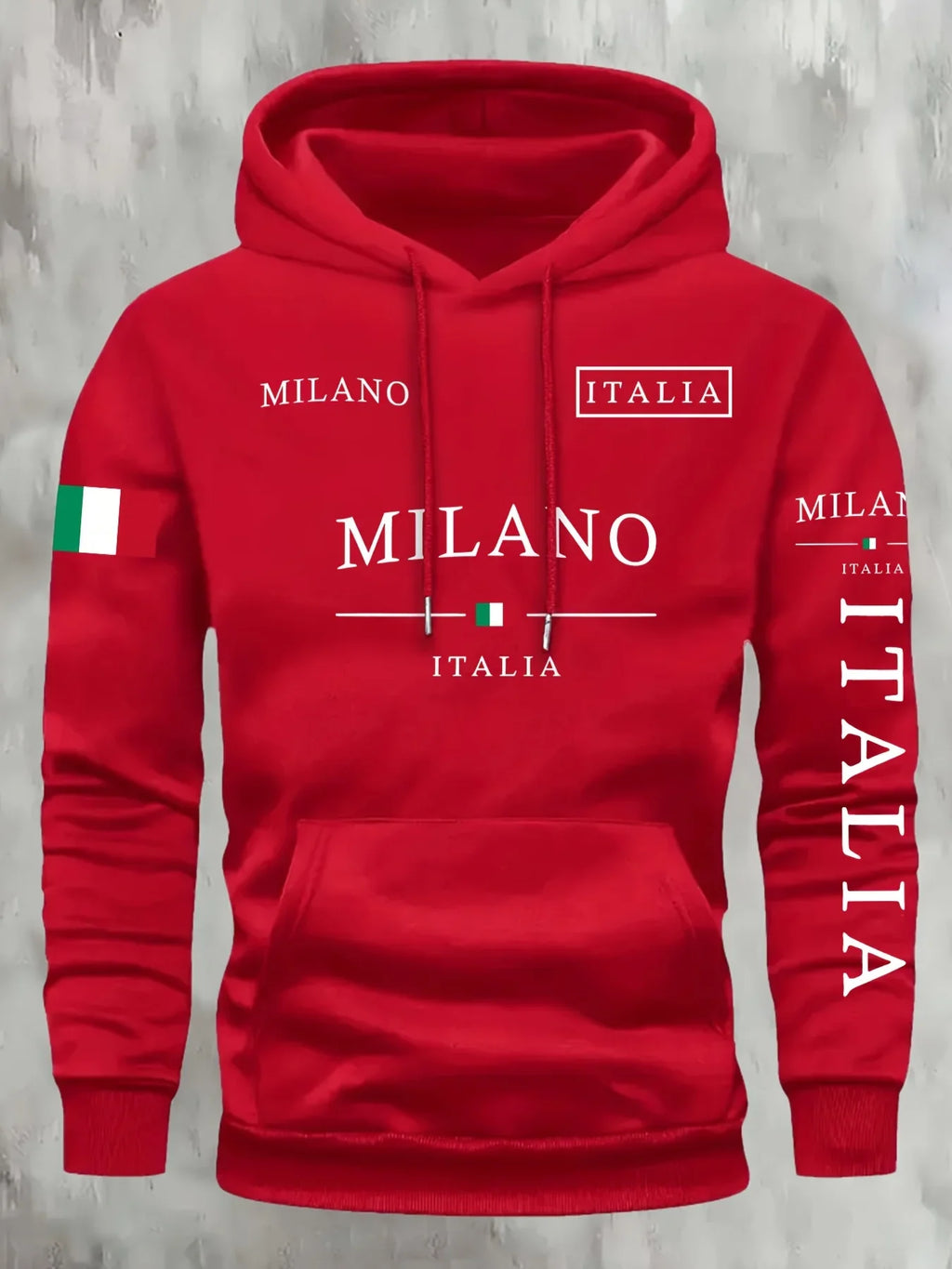 Noxwear - ITALIA MILANO Men Women Hoodie Outdoor Street Casual Sports Vacation Trend Spring Autumn Winter Couple Sweatshirt Top Clothing