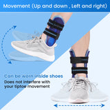 Noxwear - VELPEAU Ankle Splint Brace for Foot Support, Fracture and Sprain, Adjustable Stirrup Ankle Immobilizer, Two Models Can be Choose
