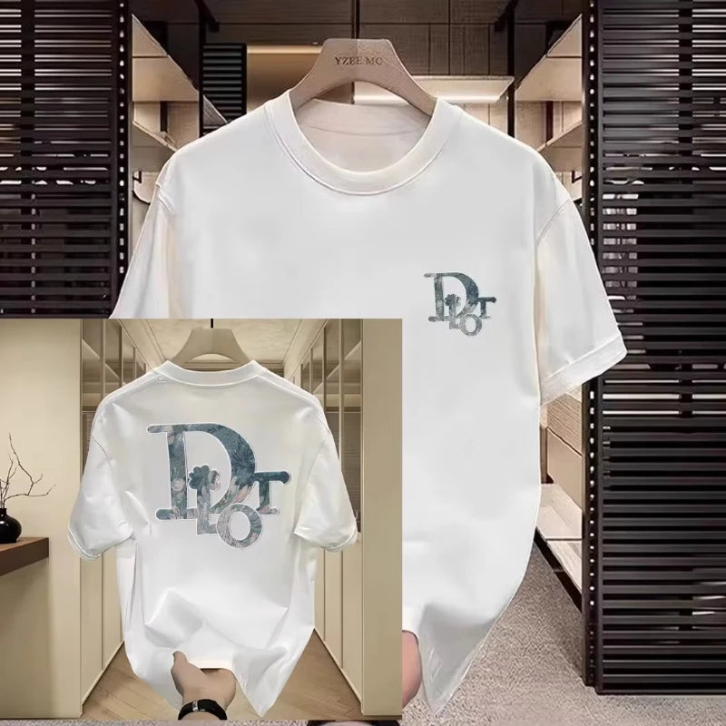 Noxwear - Trendy Brand Short-sleeved T-shirt Men's and Women's 2025 New Summer Round Neck Printed Cotton Half-sleeved T-shirt Casual Wear