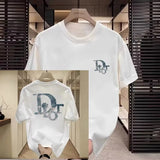 Noxwear - Trendy Brand Short-sleeved T-shirt Men's and Women's 2025 New Summer Round Neck Printed Cotton Half-sleeved T-shirt Casual Wear