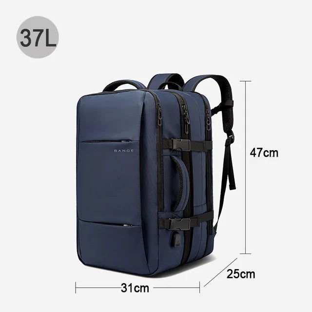Noxwear - Bange Travel Backpack, Backpack School Expandable USB Bag Large Capacity 17.3 Laptop Waterproof