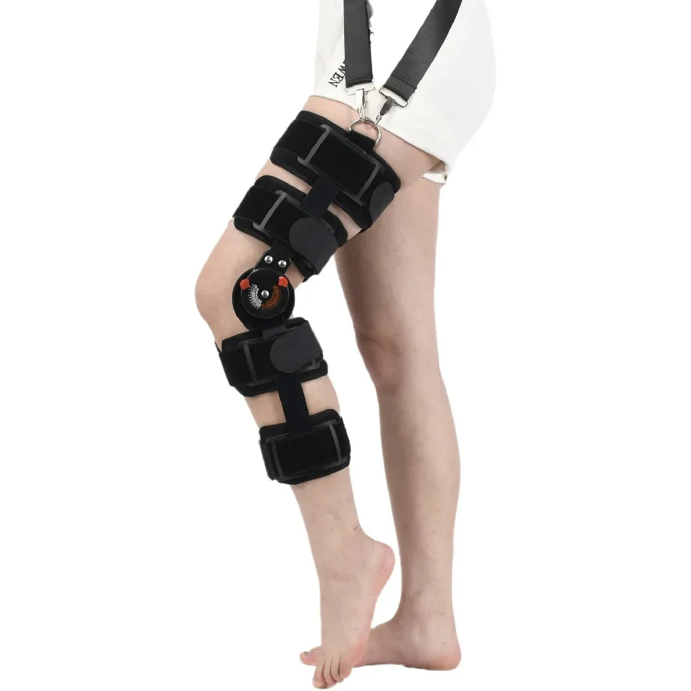Noxwear - Model Orthopedic Support Stabilizer After Surgery Adjustable Hinged Knee Brace Knee Joint Fixation Stretcher Health Care