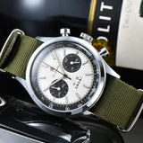 Noxwear - Men's watches 1963 pilot automatic watch 42mm waterproof retro quartz chronograph vintage dress watch