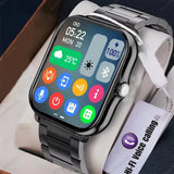 Noxwear - New Smart Watch 2.01 Inch HD Display Answer Make Call Message Preview Sport Modes smartwatch DIY Dial Weather Forecast Men Women