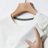 Noxwear - New Summer Waffle Round Neck Short Sleeved T-shirt for Men's Short Sleeved Top