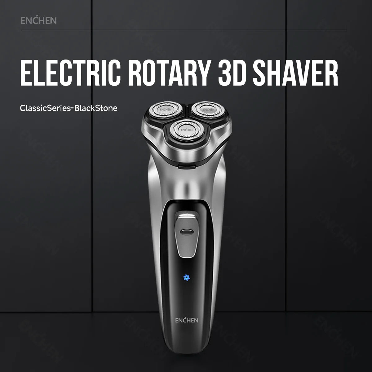 Noxwear - ENCHEN Blackstone Electrical Rotary Shaver for Men 3D Floating Blade Washable Type-C USB Rechargeable Shaving Beard Machine