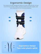Noxwear - VELPEAU Ankle Splint Brace for Foot Support, Fracture and Sprain, Adjustable Stirrup Ankle Immobilizer, Two Models Can be Choose
