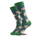 Noxwear - Cotton Happy Funny Socks Men Alien Planet Shark Crazy Design Sokken Unisex Novelty Dinosaur Crew Skateboard Calcetines Hombre