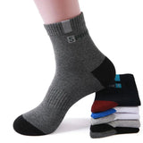 Noxwear - 10/5/3pairs Breathable Con Sports Stockings Men Bamboo Fiber Autumn and Winter Men Socks Sweat Absorption Deodorant.