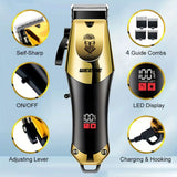 Noxwear - T9 Vintage Men's Electric Hair Clipper Beard Trimmer/Rechargeable Hair Cutting Machine With Nose Hair Trimmer Kit Boyfriend Gift