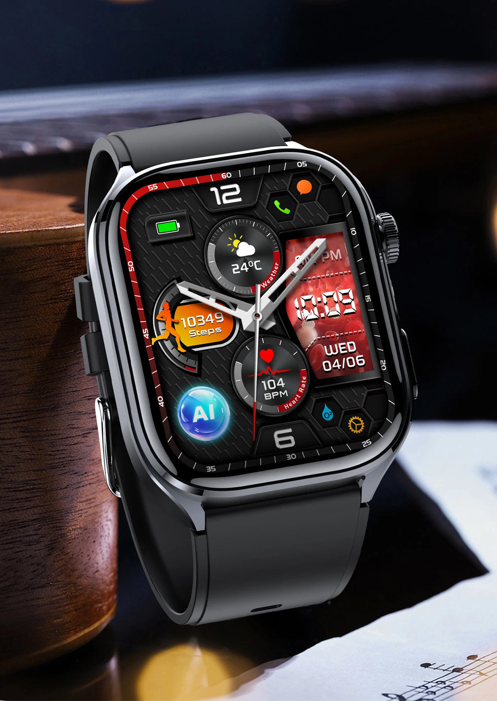 Noxwear - 2025 New Accurate ECG Smart Watch Heart Health Analysis Blood analysis Blood Lipid Blood Pressure BT call Smart Watches For Men