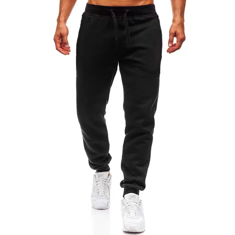 Men’s Sports Jogger Pants in black, featuring an athletic fit and modern style for comfortable workouts and casual wear.