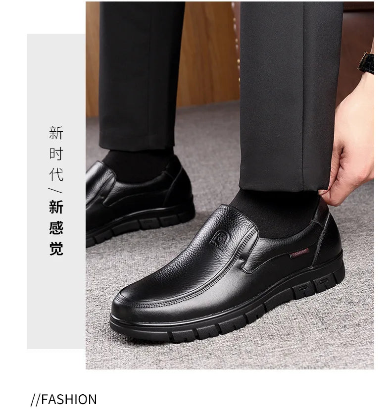 Noxwear - Summer New Men Leather Shoes soft soled