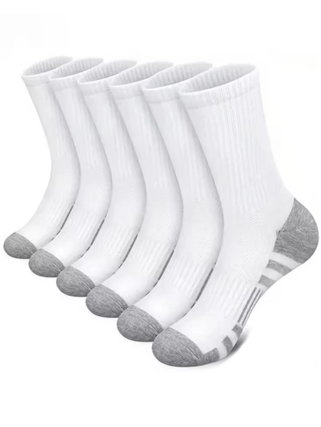 Noxwear - 12Pairs Men's Outdoor Gym Socks High Quality Comfortable Soft Ground-Gripping Football Large Size New Style
