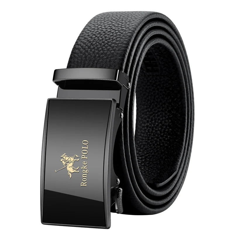Noxwear - OYIFAN Men Belt Genuine Leather Belt for men Automatic belts Adjustable waistband Business belts 허리띠