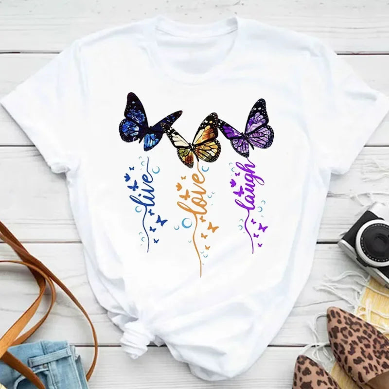 Noxwear - Butterfly Petal Graphic Tee
