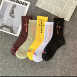 Noxwear - Chaussettes d'équipage Cactus Jack en coton pour hommes, 3 paires/boîte, livraison gratuite