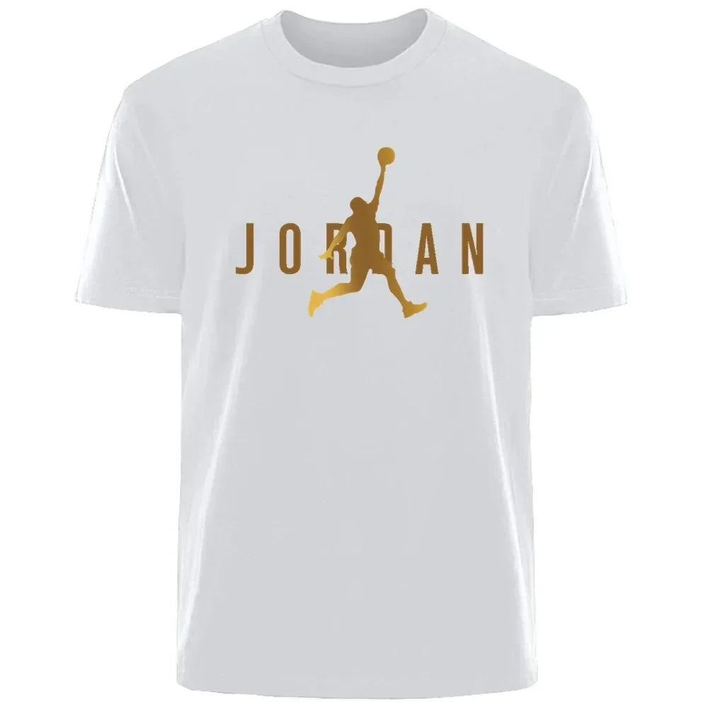 Noxwear -  Men's New High Quality Short Sleeve T-shirt Cotton Sweat Absorption Printed Sports T-shirt Men Casual Fashion Short Sleeve