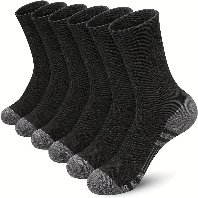 Noxwear - 10/5/3pairs Breathable Con Sports Stockings Men Bamboo Fiber Autumn and Winter Men Socks Sweat Absorption Deodorant.