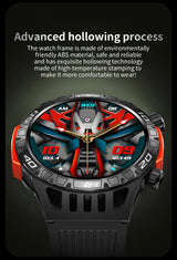 Noxwear - LIGE GPS Smart Watch Men LED Flashlight Compass Waterproof Bluetooth Call Health Watches Voice Assistant Military Smartwatch Men