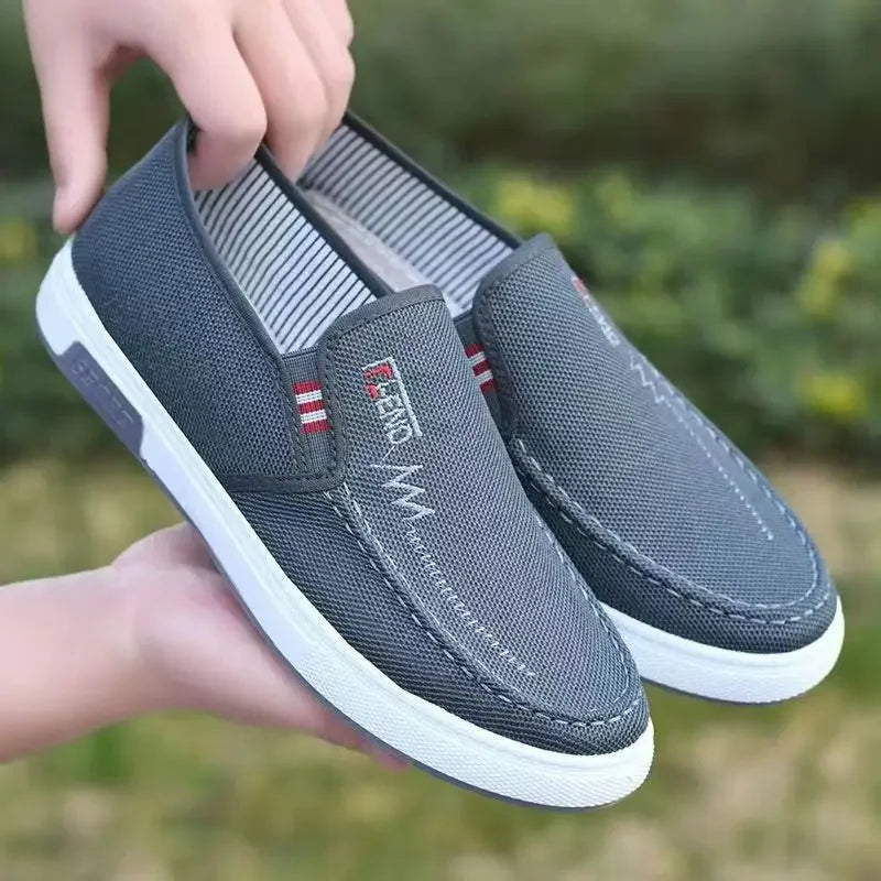 Noxwear - Men Shoes Breathable Canvas Sneakers