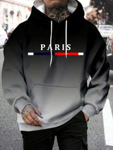 Noxwear - The new men's hooded sweatshirt for the autumn of 2025 is casual and fashionable The 3D letter print is soft and comfortable