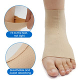 Noxwear - VELPEAU Ankle Compression Sleeve for Achilles Tendinitis and Plantar Fasciitis, Adjustable Ankle Support Universal for Both Feet