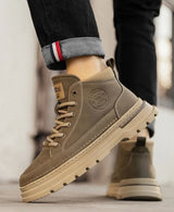 Noxwear - Winter New Man Shoes Classic Men Retro Ankle Boots Fashion Waterproof No-slip High-top Casual Shoe Work&Safty Boots Botas Hombre