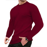 Noxwear - Men's coat fashion small check Waffle youth round neck jacquard check hoodie