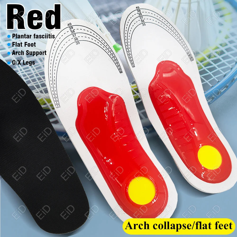 Noxwear - Premium Orthotic Gel Insoles Orthopedic Flat Foot Health Sole Pad For Shoes Insert Arch Support Pad For Plantar fasciitis Unisex