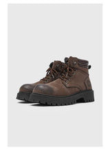 Noxwear - Handmade Men Boots Ankle Winter Leather Shoes Autumn Outdoor Hiking Boots Sneakers Hombres Botas High Top Footwear Anti Slip