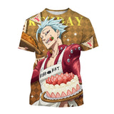 Noxwear - Summer Hot selling Anime Character Creative Design 3D Printing Cool and Personalized Fashion T-shirt