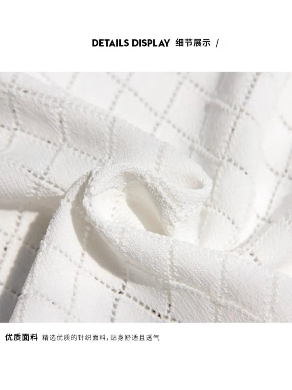 Noxwear - Men's Ice Silk Hollow V-neck T-shirt Top Summer Cool Thin Style Chicken Heart Short Sleeves Knitted Top